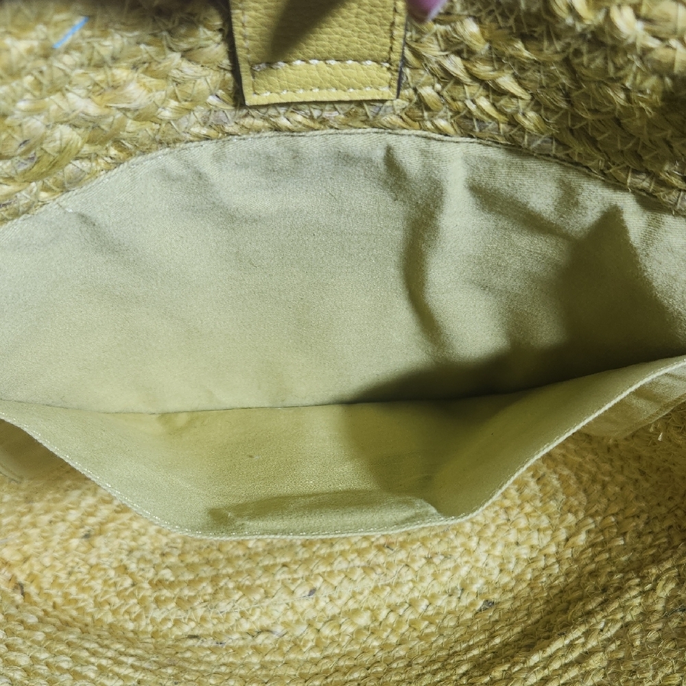 Yellow Woven Tote Bag - Picture 7 of 16